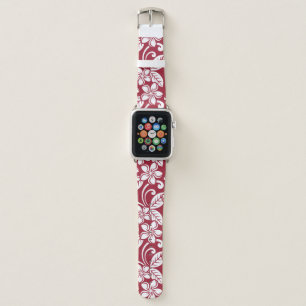 ISLAND PLUMERIA (CARDINAL RED) APPLE WATCH BAND