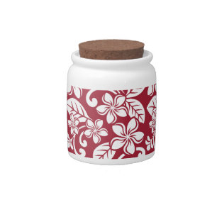 ISLAND PLUMERIA (CARDINAL RED) Candy Jar