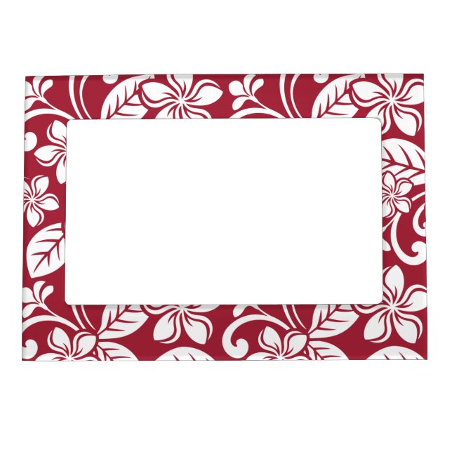 ISLAND PLUMERIA (CARDINAL RED) Magnetic Frame (Front)