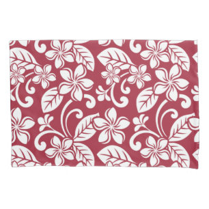 ISLAND PLUMERIA (CARDINAL RED) PILLOW CASE