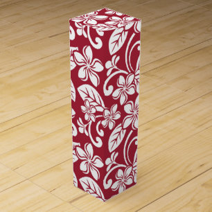 ISLAND PLUMERIA (CARDINAL RED) WINE BOX