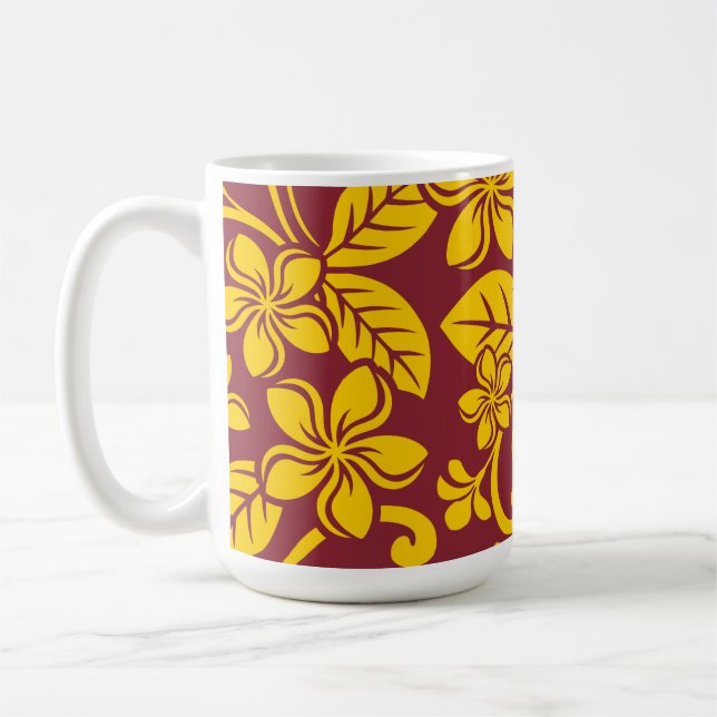 ISLAND PLUMERIA (CARDINALGOLD) COFFEE MUG (Left)