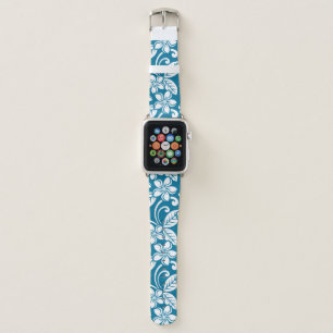 ISLAND PLUMERIA (CARIBBEAN BLUE) APPLE WATCH BAND