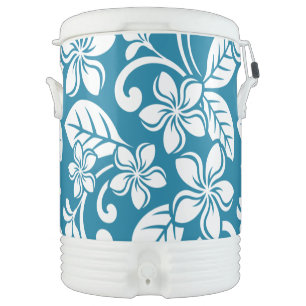 ISLAND PLUMERIA ((CARIBBEAN BLUE) Cooler