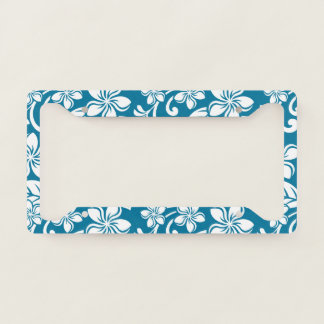 ISLAND PLUMERIA (CARIBBEAN BLUE) License Frame