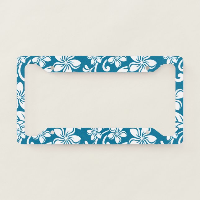 ISLAND PLUMERIA (CARIBBEAN BLUE) License Frame (Front)