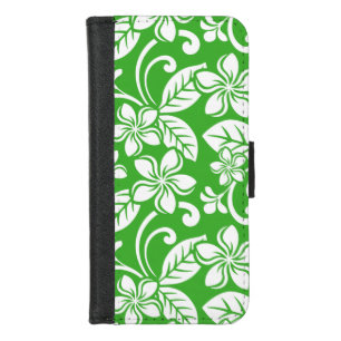 ISLAND PLUMERIA (CITRUS GREEN) iPhone 8/7 WALLET CASE