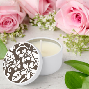 ISLAND PLUMERIA (COFFEE BROWN) MINI CANDLE FAVORS
