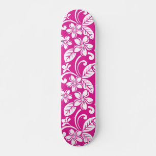 ISLAND PLUMERIA (HOT PINK) SKATEBOARD