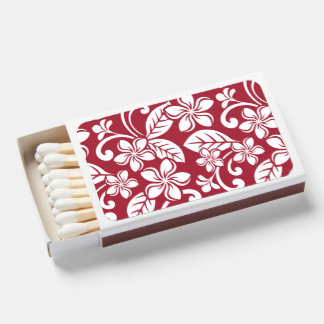ISLAND PLUMERIA IN CARDINAL RED MATCHBOXES