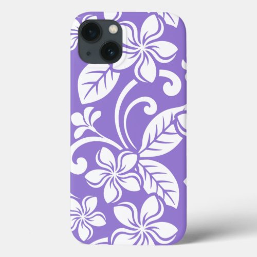 ISLAND PLUMERIA LAVENDER iPhone 13 CASE