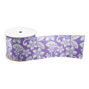 ISLAND PLUMERIA (LAVENDER) SATIN RIBBON