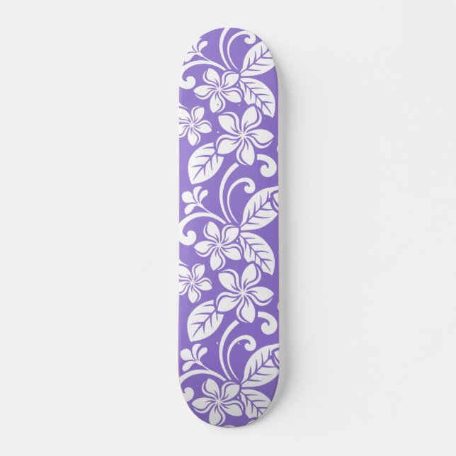 ISLAND PLUMERIA (LAVENDER) SKATEBOARD (Front)
