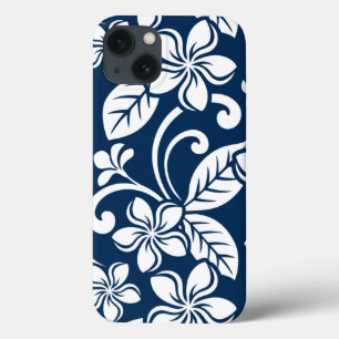 ISLAND PLUMERIA (NAVY BLUE) iPhone 13 CASE