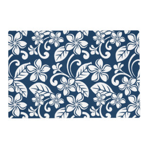 ISLAND PLUMERIA (NAVY BLUE) PLACEMAT