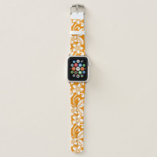 ISLAND PLUMERIA (ORANGE) APPLE WATCH BAND