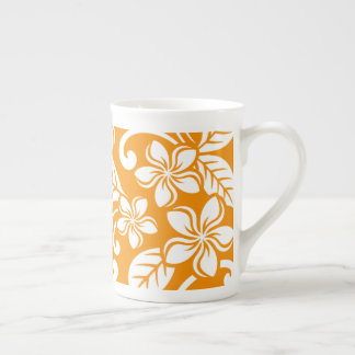 ISLAND PLUMERIA (ORANGE) BONE CHINA MUG