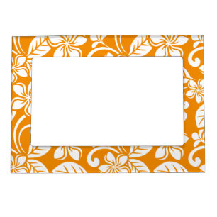 ISLAND PLUMERIA (ORANGE) MAGNETIC FRAME
