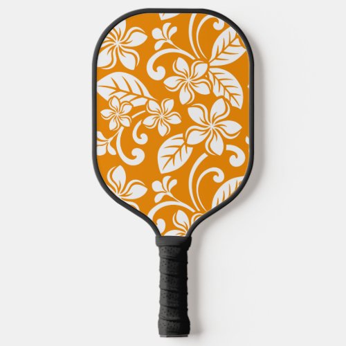 ISLAND PLUMERIA ORANGE PICKLEBALL PADDLE