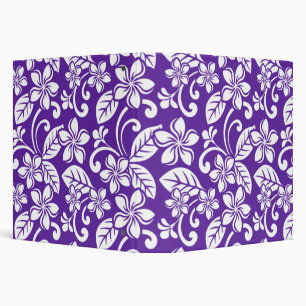 ISLAND PLUMERIA (PURPLE) 3 RING BINDER