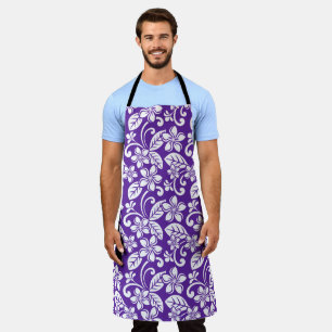 ISLAND PLUMERIA (PURPLE) APRON