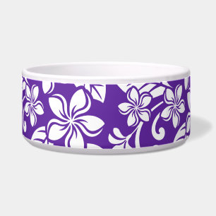 ISLAND PLUMERIA (PURPLE) Ceramic Pet Bowl