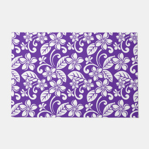 ISLAND PLUMERIA (PURPLE) DOORMAT