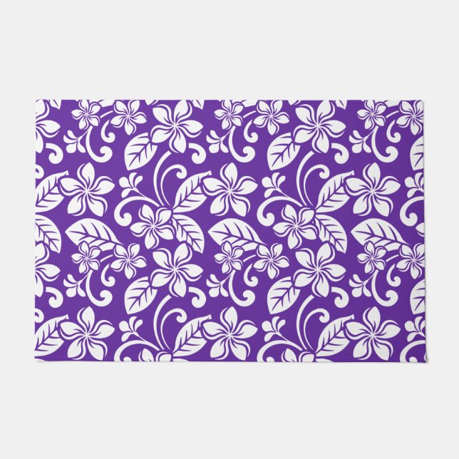 ISLAND PLUMERIA (PURPLE) DOORMAT (Front)