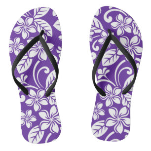 ISLAND PLUMERIA (PURPLE) FLIP FLOPS