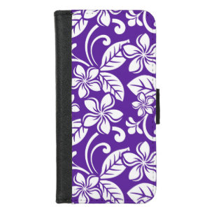 ISLAND PLUMERIA (PURPLE) iPhone 8/7 WALLET CASE