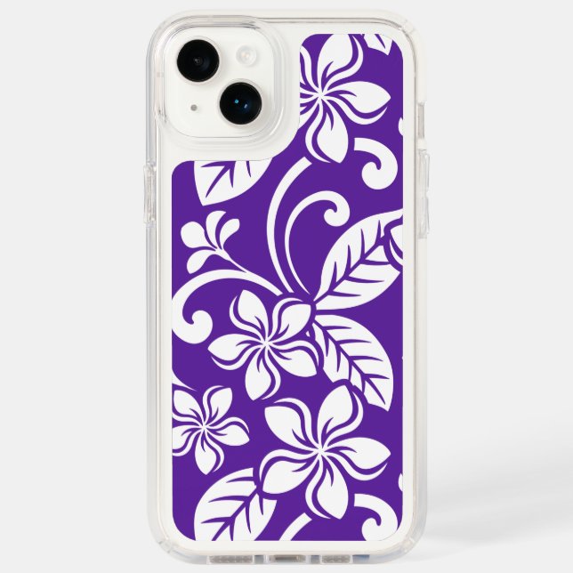 ISLAND PLUMERIA (PURPLE) SPECK iPhone CASE (Front)