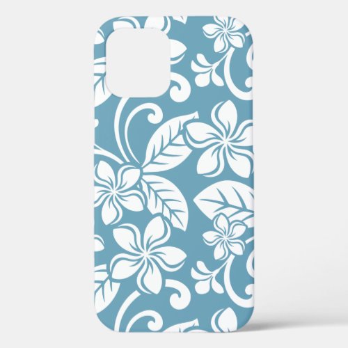 ISLAND PLUMERIA SLATE BLUE iPhone 12 CASE