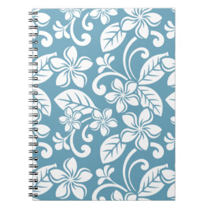 ISLAND PLUMERIA (SLATE BLUE) Spiral Photo Notebook