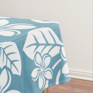 ISLAND PLUMERIA (SLATE BLUE) Tablecloth
