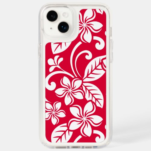 ISLAND PLUMERIA STRAWBERRY RED SPECK iPhone 14 PLUS CASE