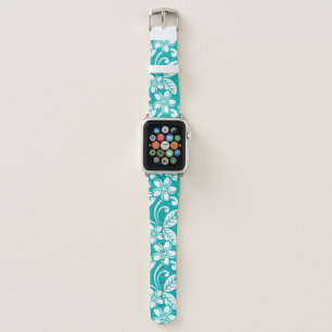 ISLAND PLUMERIA (TURQUOISE) APPLE WATCH BAND