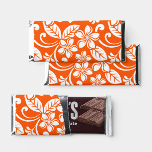 ISLAND PLUMERIA (VERY ORANGE) HERSHEY BAR FAVORS