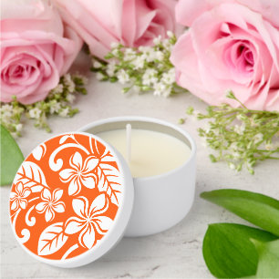 ISLAND PLUMERIA (VERY ORANGE) MINI CANDLE FAVORS