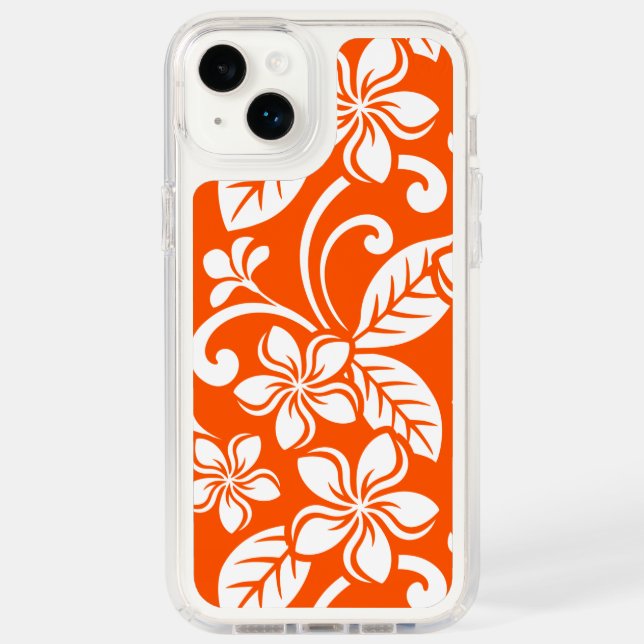 ISLAND PLUMERIA (VERY ORANGE) SPECK iPhone CASE (Front)