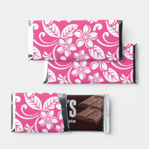 ISLAND PLUMERIA (WATERMELON PINK) HERSHEY BAR FAVORS