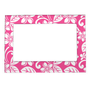 ISLAND PLUMERIA (WATERMELON PINK) MAGNETIC FRAME