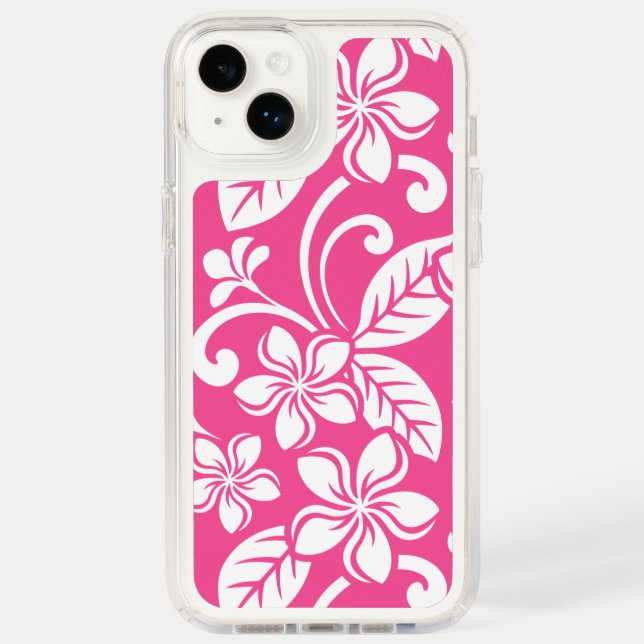 ISLAND PLUMERIA (WATERMELON PINK) SPECK iPhone CASE (Front)