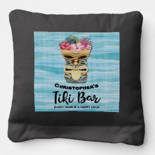 Island Retro Hawaii Bar Art TIki Bar Cornhole Bags