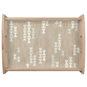 Island style tropical hawaiian pewa Tray