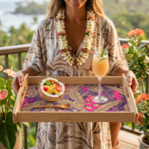 Island style tropical helicona Tray