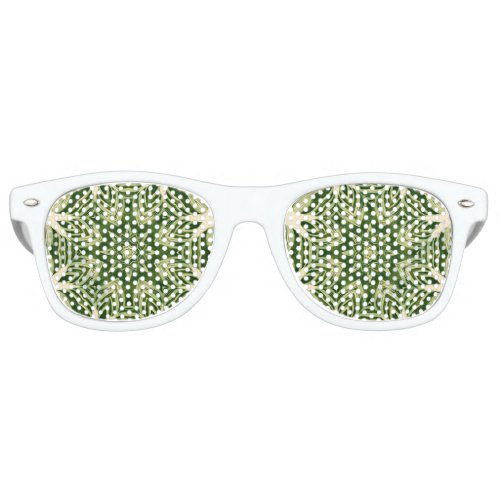 island summer greenery abstract tropical leaves retro sunglasses