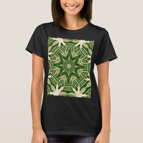 island summer greenery abstract tropical leaves T_Shirt