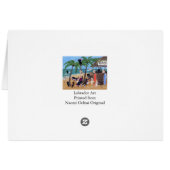 Island Summer Vacation Labradors Cards (Back Horizontal)