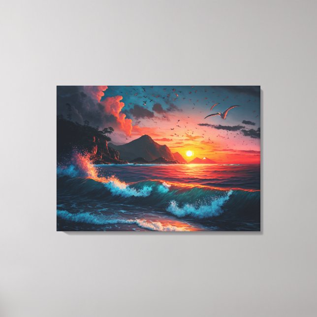 ISLAND SUNSET #1 CANVAS PRINT (Front)