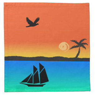 Island Sunset Napkin